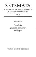 Grundzüge griechisch-römischer Brieftopik