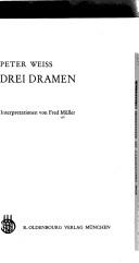 Peter Weiss: drei Dramen