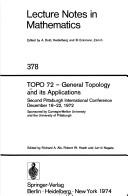 TOPO 72 - general topology andits applications