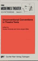 Unconventional conventions in theatre texts