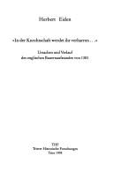 "In der Knechtschaft werdet ihr verharren - "