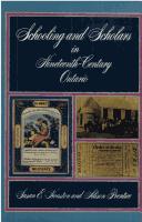 Schooling and scholars in Nineteenth Century Ontario