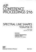 Spectral line shapes
