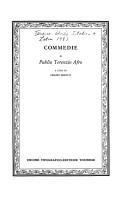 Commedie di Publio Terenzio Afro