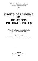 Droits de l'homme et relations internationales