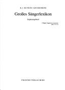 Grosses Sängerlexikon