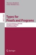 Types for proofs and programs