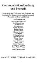 Kommunikationsforschung und Phonetik