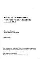 Análisis del sistema tributario colombiano y su impacto sobre la competitividad