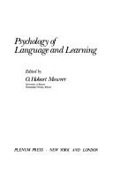 The psychology of language and learning