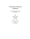 Words for history students