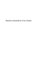 Marchés et marchands de vivres à Douala