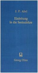 Einleitung in die Seelenlehre
