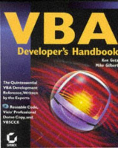 VBA developer's handbook