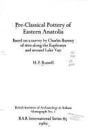 Pre-classical pottery of eastern Anatolia