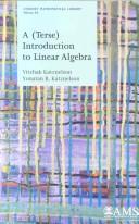 A (terse) introduction to linear algebra