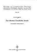 Zur ältesten Geschichte Israels