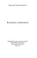 Rastros literarios