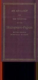 Apology for Believers in Shakespeare (Eighteenth Century Shakespeare)