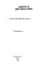 Y No Se Lo Trago LA Tierra and the Earth Did Not Devour Him