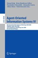 Agent-oriented Information Systems IV