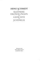 Kleinere Erzählungen ; Gedichte ; Juvenilia