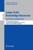 Large-scale knowledge resources