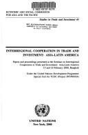 Interregional cooperation in trade and investment
