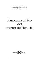 Panorama crítico del mester de clerecía