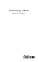 A history of Indian literature, 500-1399
