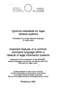 Common standards for legal retrieval systems