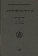 A Spinoza bibliography 1971-1983