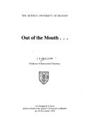 Out of the mouth