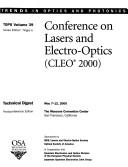 Conference on Lasers and Electro-Optics (CLEO 2000)