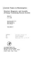 Current Topics in Bioenergetics