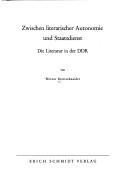 Zwischen literarischer Autonomie und Staatsdienst