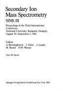 Secondary Ion Mass Spectrometry Sims III (Studies of Brain Function)