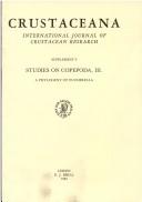 Studies on Copepoda, III