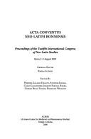 Acta Conventus Neo-Latini Bonnensis