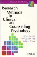 Research methods in clinical and counselling psychology