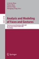 Analysis and modeling of faces and gestures