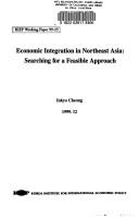 Economic integration in Northeast Asia