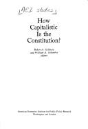 How capitalistic is the Constitution?