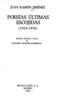 Poesías últimas escojidas (1918-1958)