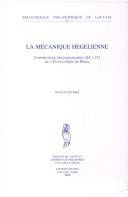 La mécanique hegelienne
