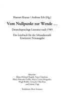Vom Nullpunkt zur Wende ...