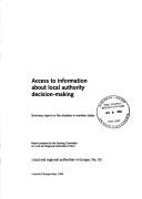 Access to information about local authority decision-making