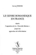 Le genre romanesque en France
