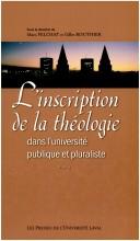 Inscription de théologie dans univ. ..