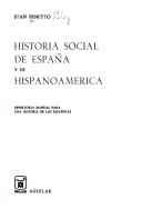 Historia social de España y de Hispanoamérica